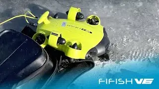 How Does the FIFISH Complete a Tough Task Under the Ice? | FIFISH V6 Underwater Robot