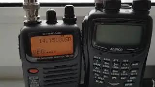 Alinco DJ-X11 & Yaesu VR-500 (14 MHz)