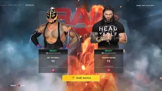 WWE 2K22 Gameplay | Roman Reigns vs Rey Mysterio | WWE 2K22 MyRise | First Ever Gamplay | WWE 2K22