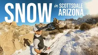 Running in the SNOW in Scottsdale, AZ?