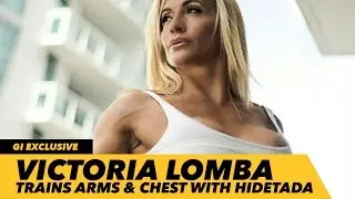 Victoria Lomba Trains Arms & Chest With Hidetada | Generation Iron