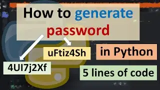 How to generate password in Python