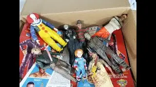 BIG BOX FULL OF HORROR & WWE ACTION FIGURES