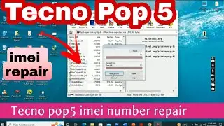 Tecno Pop 5 imei number repair with Maui meta free tool
