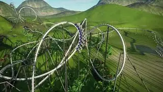 B&M Invert Roller Coaster - Paradise Falls - Planet Coaster