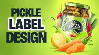 Pickle Label Design | How to design Label in illustrator in Hindi /Urdu