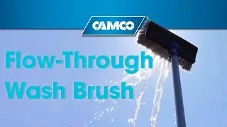 No ladder required! -- Wash your RV, boat, vehicle or house with Camco's Flow-through Wash Brush