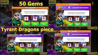 Got 50 Gems and Tyrant Dragon Piece in Lilac Knight Catch up dungeon week | DML