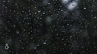 Light Rain On Window | Black Screen | Gentle Rain Sounds For Sleep, Study, Meditation