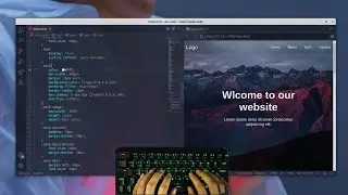 asmr programming - coding a Weblog Landing page - no talking