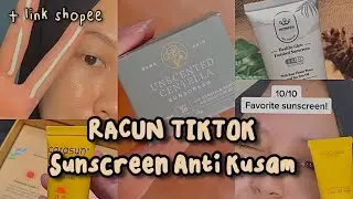 RACUN TIKTOK SUNSCREEN ANTI KUSAM [ SHOPEE HAUL ] || + link shopee