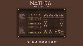 Natura - Sampled Analog Instrument VST Plugin (Walkthrough & Demo)