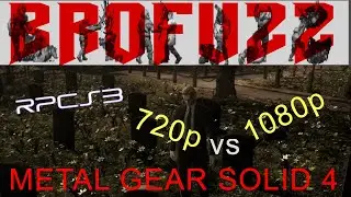 RPCS3 | Metal Gear Solid 4 | PC | 720p | 1080P | Gameplay Testing