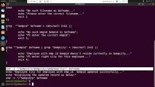 Linux Shell Scripting: sed part 1