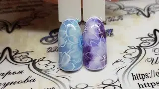 Nail art Flowers. Дизайн ногтей. Флористика. Цветы на ногтях. дизайн к 8 марта