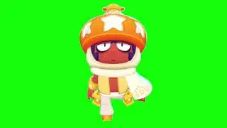 Lantern Sandy Brawl Stars Running Green Screen