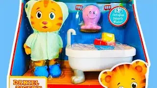New BATH TIME Daniel Tiger Toy Compilation Learning Toys Playing