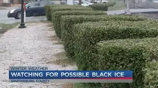 Snowfall in Spartanburg County