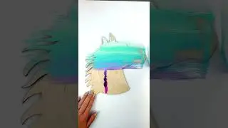 Easy acrylic paint blending technique. #art #diycrafts #painting #paintingtutorial