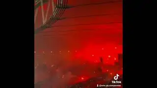 Infernal recibimiento de la hinchada torcedor de Flamengo en el Maracaná copa CONMEBOL LIBERTADORES