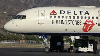 Rolling Stones Arrive at BUR For Rose Bowl Concert (2019)