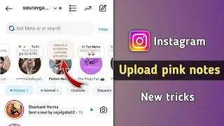 How to Upload Instagram Pink Colour Notes