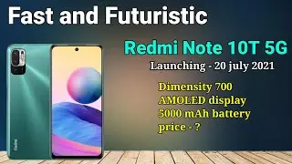 Redmi Note 10T 5G ||   Fast and Futuristic 🔥🔥