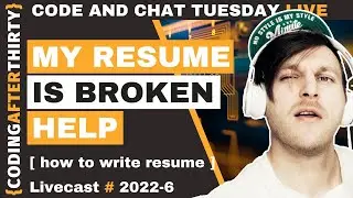 How to write a web developer resume with no experience as a self taugh web developer -live training