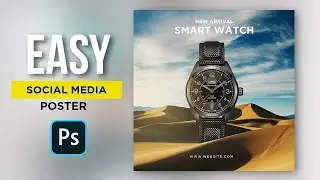 social media post design photoshop  | watch poster design
