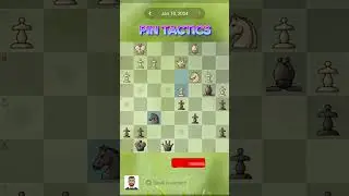 PIN TACTICS #chess #puzzle #93 10/1/2024 |#shorts