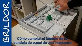 Cómo cambiar bandeja de papel de una impresora