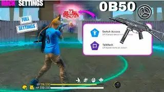 Switch Access & TalkBack Settings Free Fire || 0% Recoil 95% Headshots || Brazil Settings 2025 ⚙️