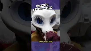 How To Fur A 3D Printed Fursuit Head Base  