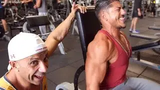 JAMO FORCES ME TO WORK OUT MY BICEPS AT GOLD'S GYM!