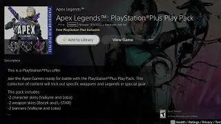 How to Get Apex Legends: PlayStation Plus for FREE | PS Plus Exclusive | PS5 | PlayStation