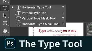 Photoshop -Horizontal Type Tool -Metin Ekleme 