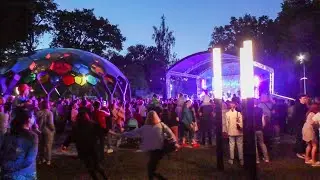 Праздник в Гурьевске. Открытие Парка Света . 01 июня 2024 г. (часть 2, вечер, включили подсветку).