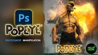 Creating a Popeye Photo Manipulation | Photoshop Tutorial | Hindi - Urdu