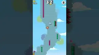 Побил рекорд в Wall Kickers в виде 94 очков