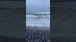 Heavy waves during storm in wales #wales #sea #waves #storm #dancingwaves
