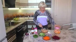 Сыроедческий винегрет. Простой рецепт.
