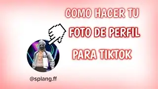 COMO HACER TU PROPIA FOTO DE PERFIL PARA TIKTOK😲