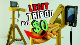 How To Make Fully Functional Tripod from Cardboard | ZERO COST DIY Camera Tool