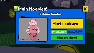 How To Get Sakura Noobie In Find The Noobies Morphs | Roblox