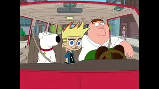 Family Guy - Road House Driving but every kick is replaced with the whipcrack from Johnny Test