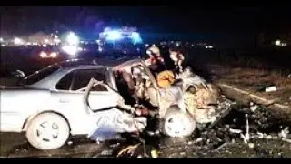 Во Врангеле момент ДТП в районе подстанции попал на видеорегистратор. 25.11.2019