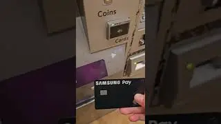 buying a ticket using a smartcard and tapping on the reader