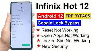 How to Hard Reset Infinix HOT 12 x6817 Hard Reset Gmail FRp bypass without pc @maliktech87