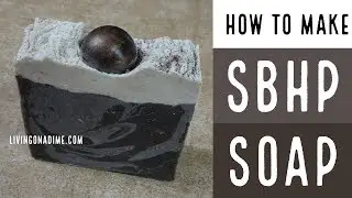 How to color swirl process soap / Coffee Soap /How To Make Stick Blender Hot Process Soap