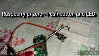 Raspberry pi zero  - Push button and led